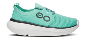 OOFOS Womens OOmy Stride Emerald - รองเท้าเพื่อสุขภาพ นุ่มสบาย