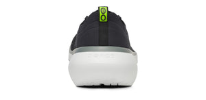 OOFOS Mens OOmy Stride White BLack - รองเท้าเพื่อสุขภาพ นุ่มสบาย